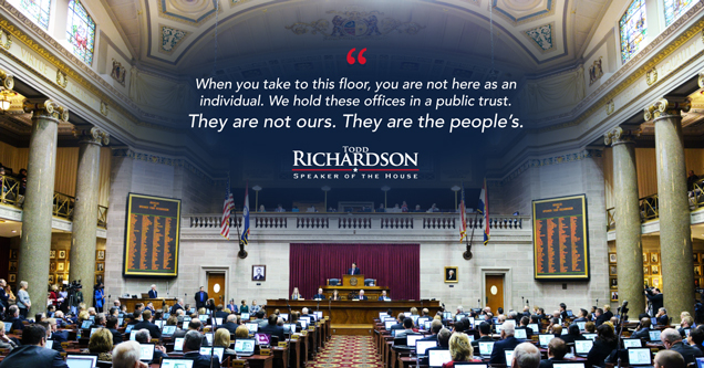 Todd Richardson Quote with Picture of Congressmen