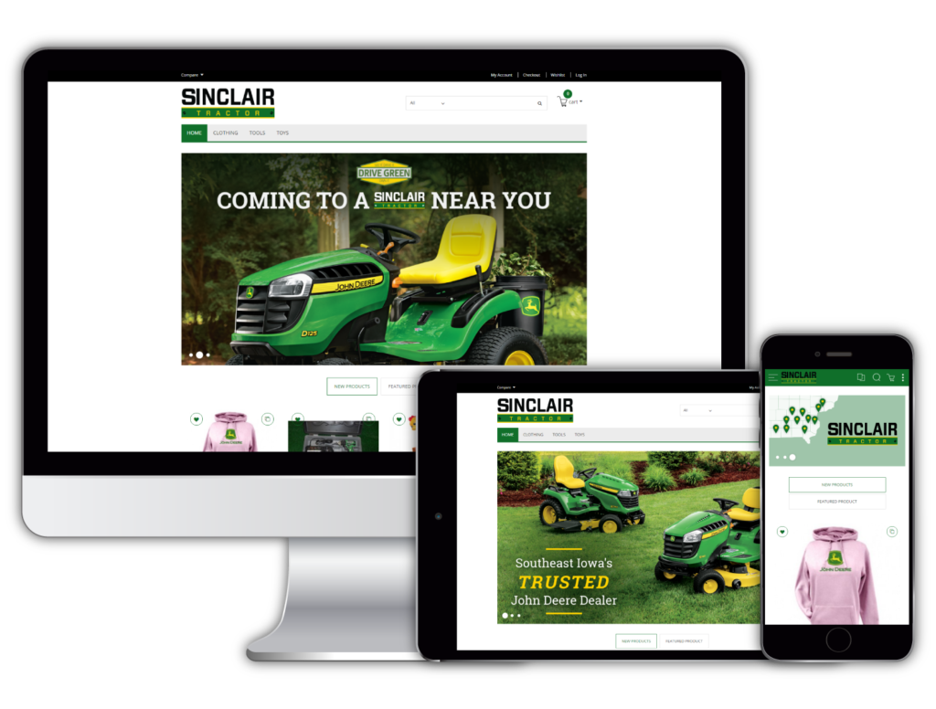 Sinclair Tractor eCommerce Store